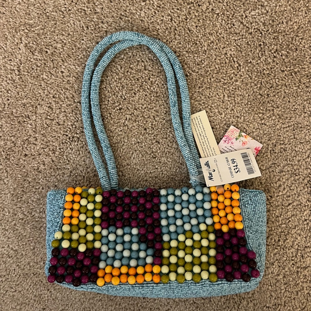 NWT Viral Multicolor Beaded Bag